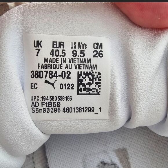 Puma Cream and Black Chunky Platform Sneakers - Picture 8 of 8